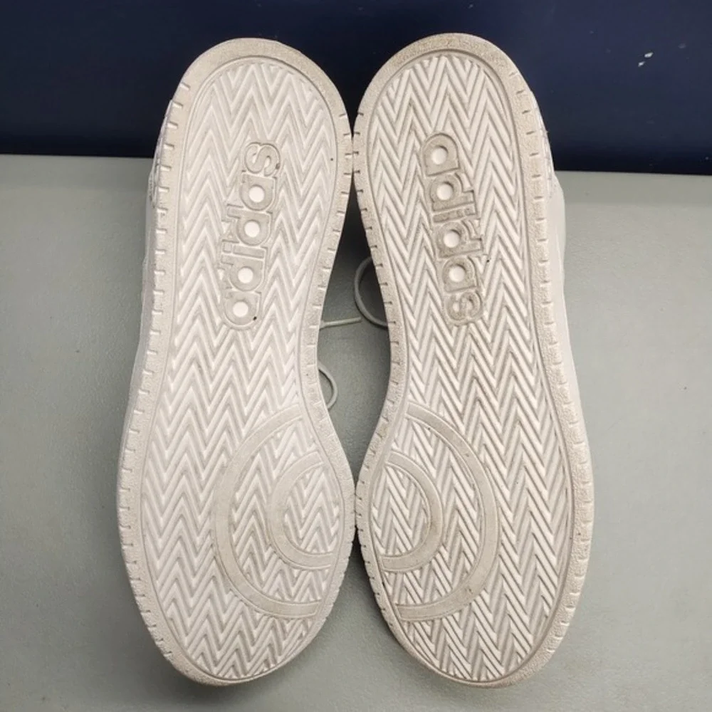 Adidas Hoops‎ 2.0 Platform Sneakers Womens Size 10 White Athletic Lace Up B42096
